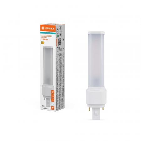 Ledvance DULUX D26 LED Kompaktlampe 2Pin G24d-3 4000K universalweißes Licht EM & AC für KVG/VVG 9W wie 26W